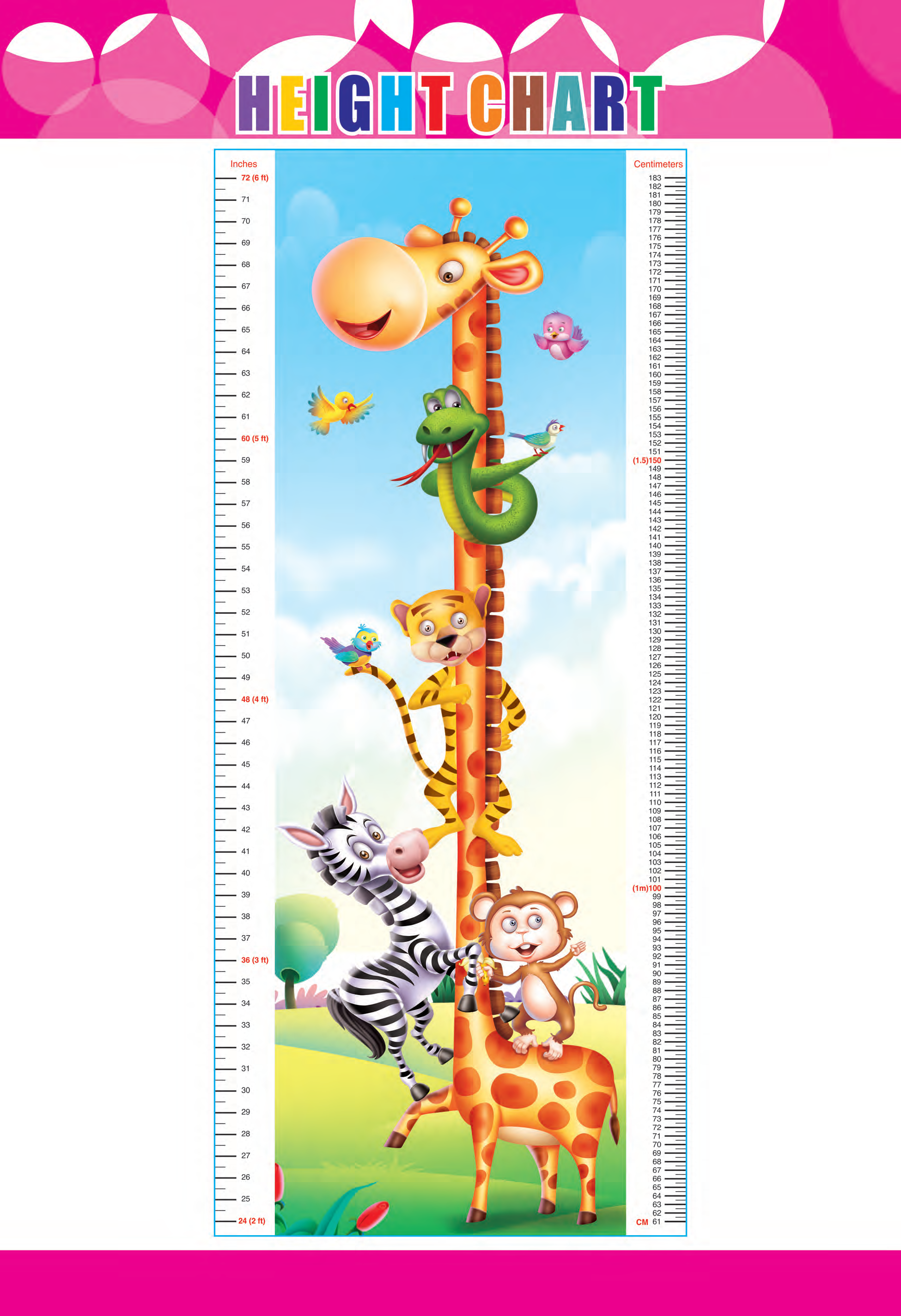 Playful Kids Measuring Chart