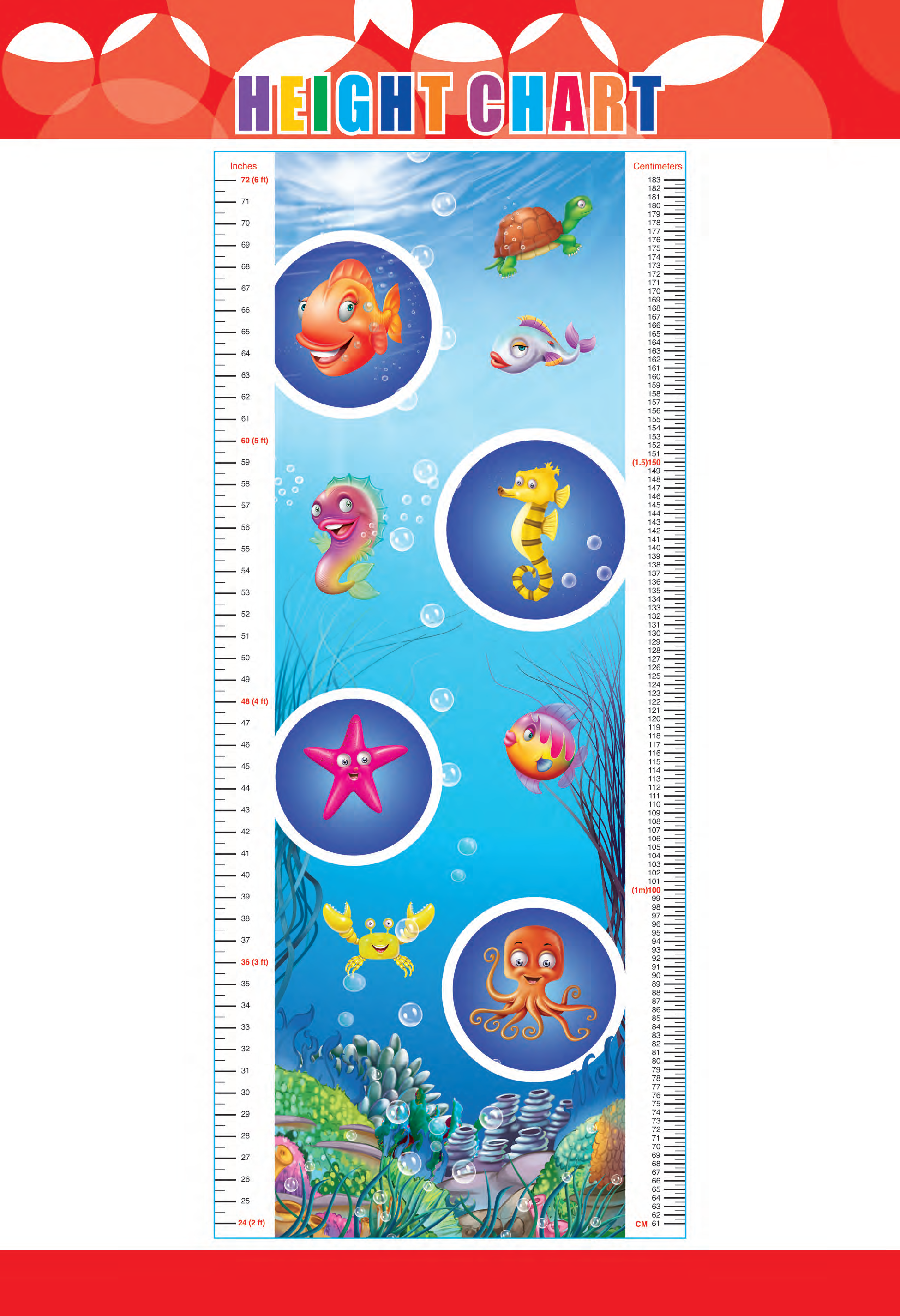 Fun Animal Height Chart for Kids