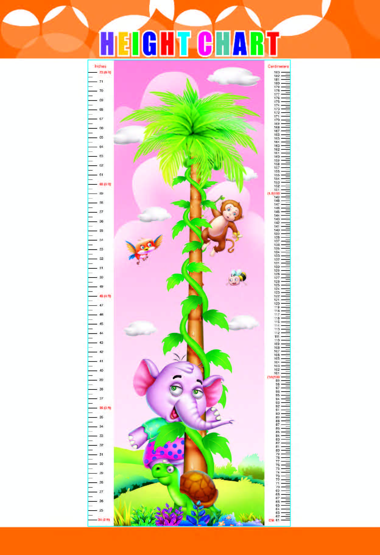 Happy Kids Height Growth Chart