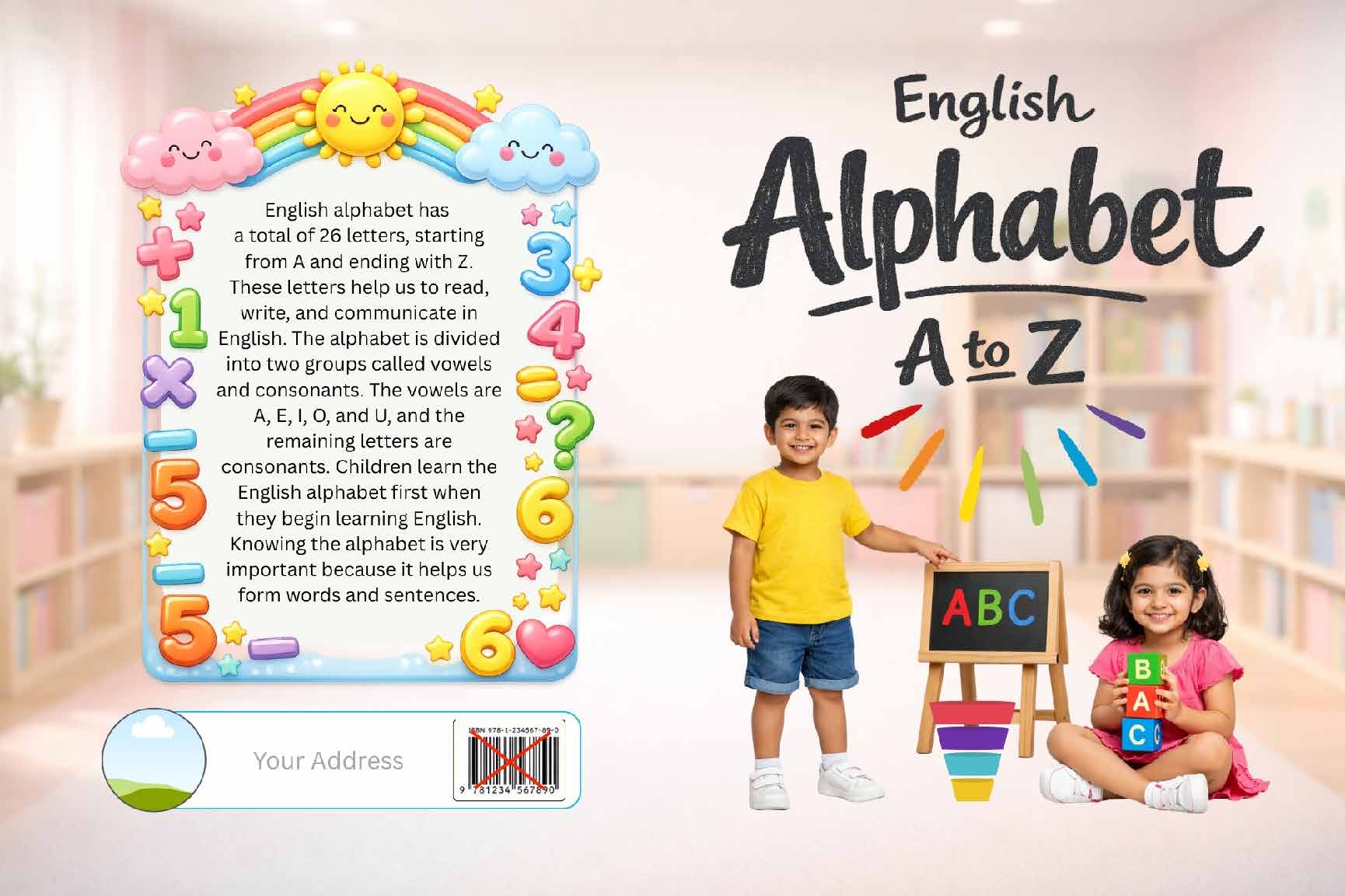 English Alphabet A to Z Book