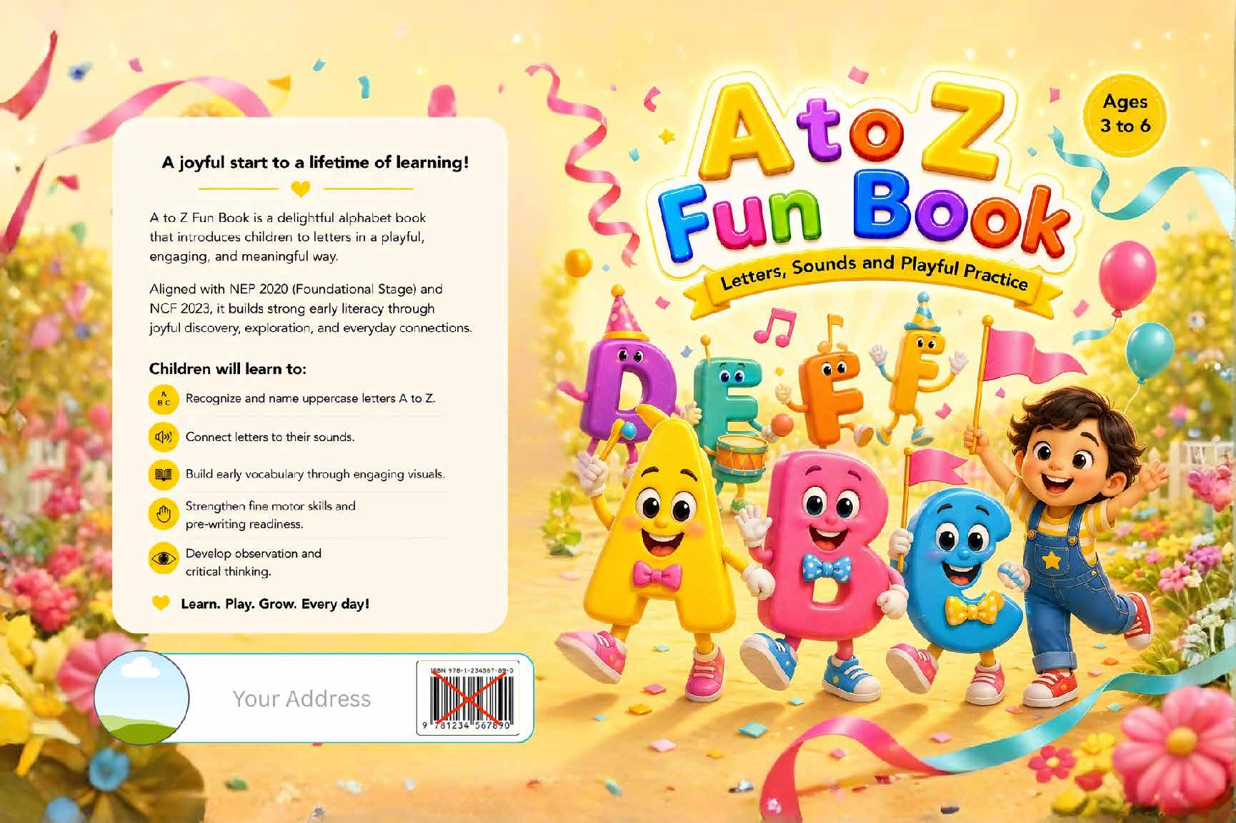 A to Z Fun Book: Letters, Sounds and Playful Practice