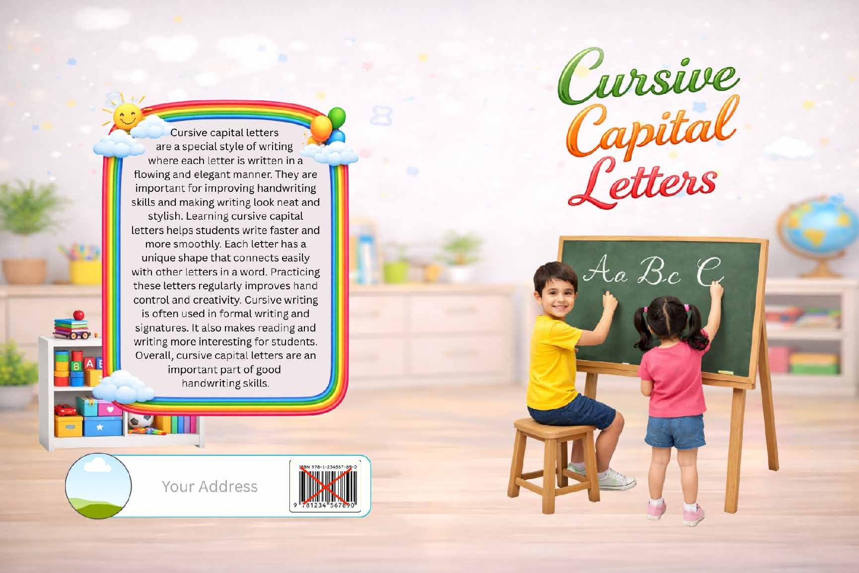 Cursive Capital Letters Writing Book