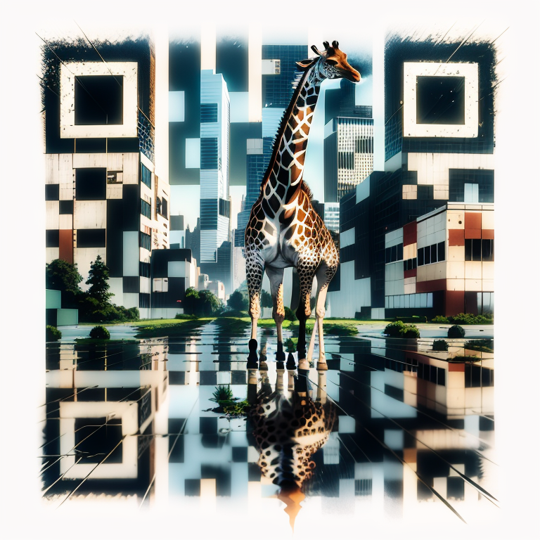 Tiger with this AI-rendered QR code.