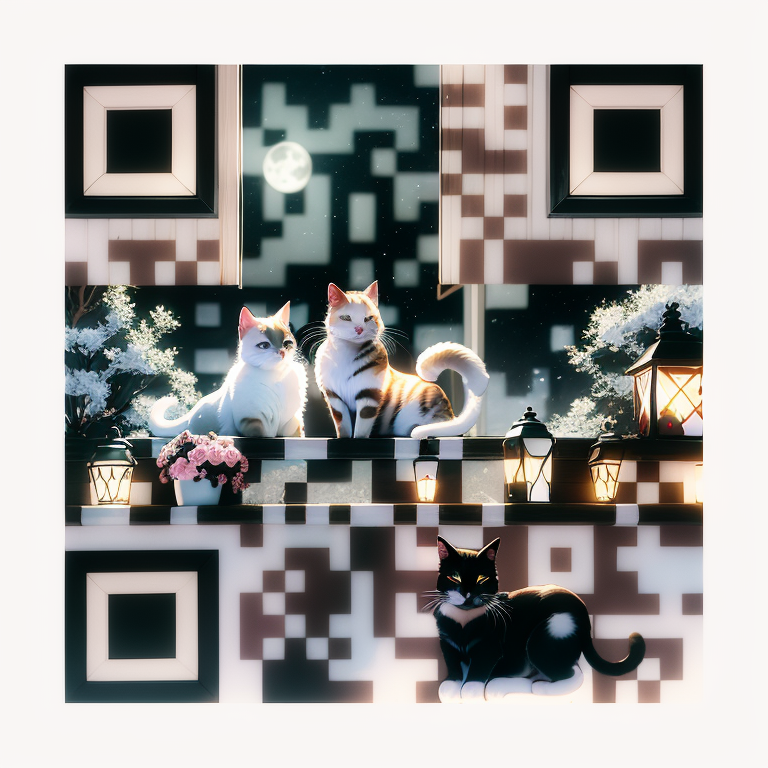 Facebook with this AI-rendered QR code.